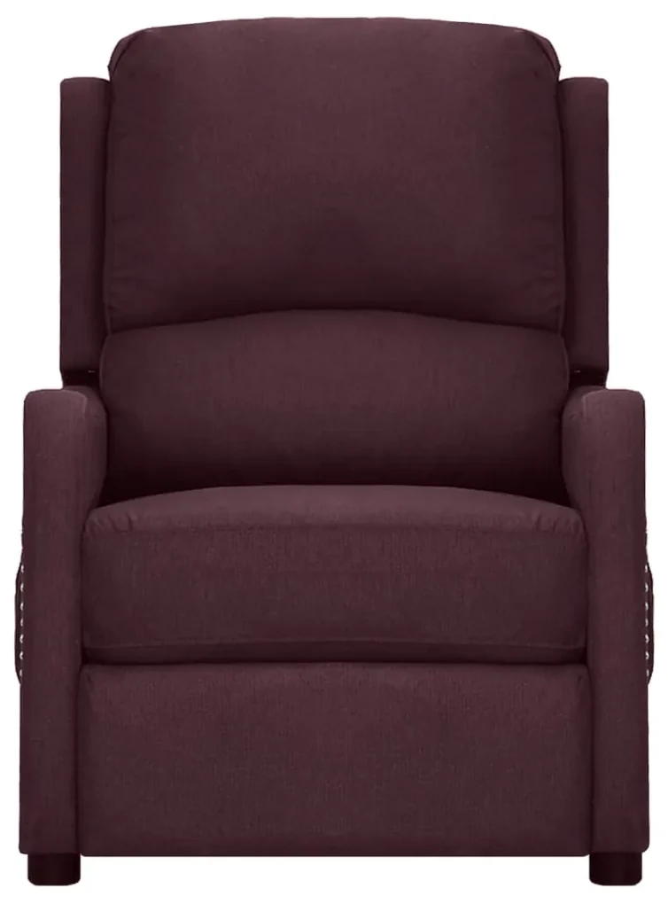 vidaXL Fauteuil verstelbaar stof paars