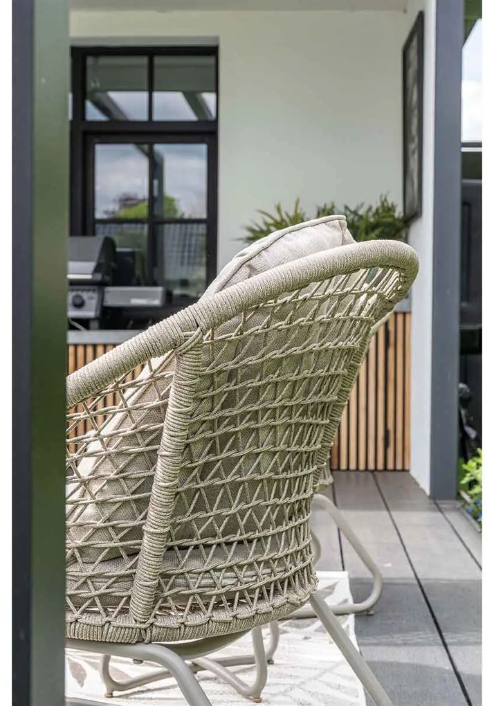 Garden Impressions Roswell loungestoelen - Fons bijzettafel Ø45x41 cm