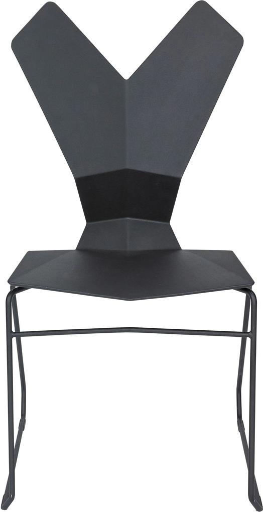 Tom Dixon Y Chair stoel met slede onderstel zwart