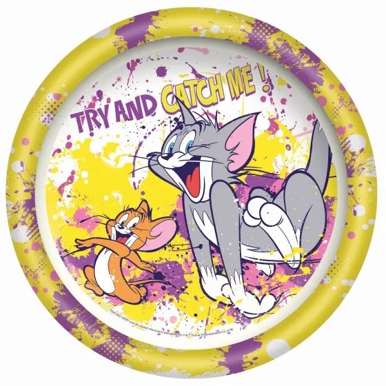 Bord Tom & Jerry 23 cm geel