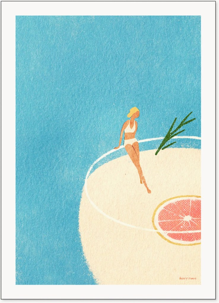 Ingelijste digitale print Gin And Tonic