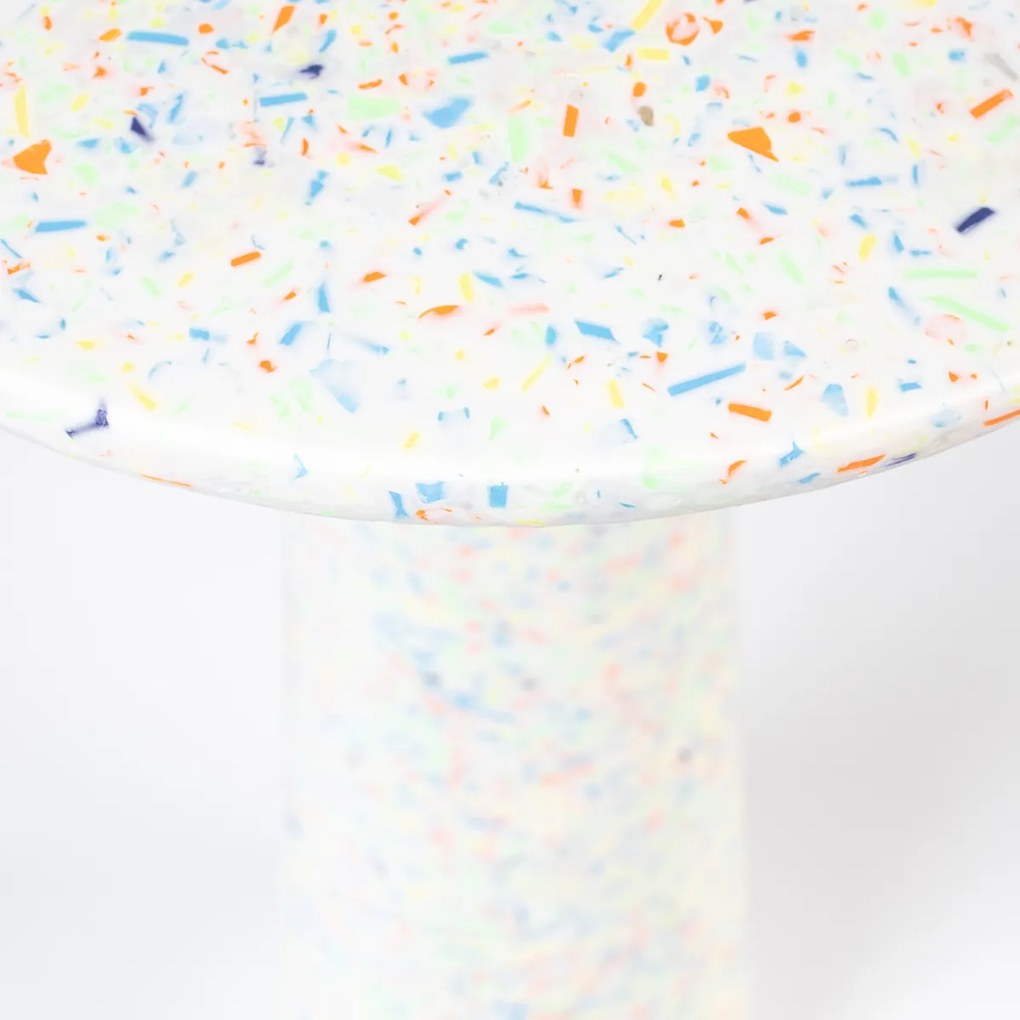 Zuiver Victoria Recycled Terrazzo Bijzettafel Small - 30 X 30cm.