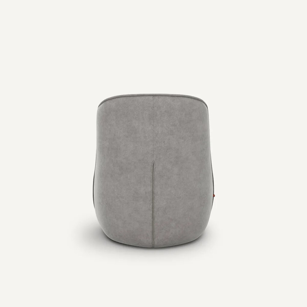 Draaifauteuil in stonewashed fluweel, Rosebury