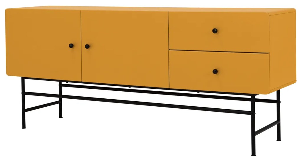 Tenzo Cocktail Modern Dressoir Mustard - 158x40x68cm.