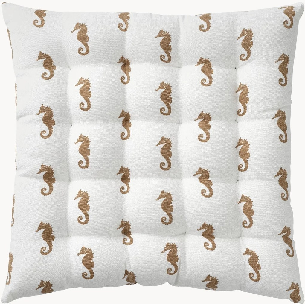 Katoenen zitkussen Seahorse