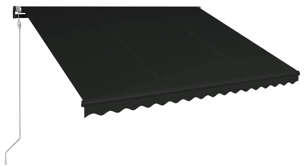 vidaXL Luifel automatisch uittrekbaar 400x300 cm antraciet