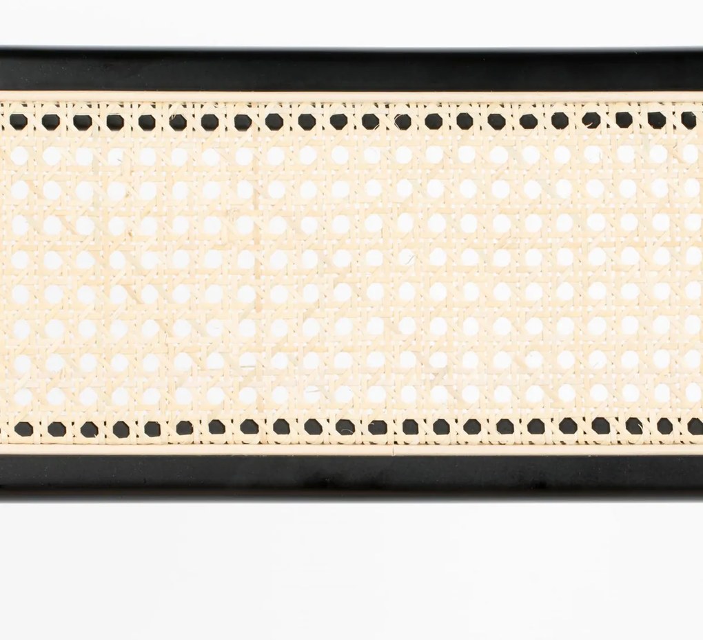 Zuiver Jort Hoge Retro Barkruk Met Rotan Zwart