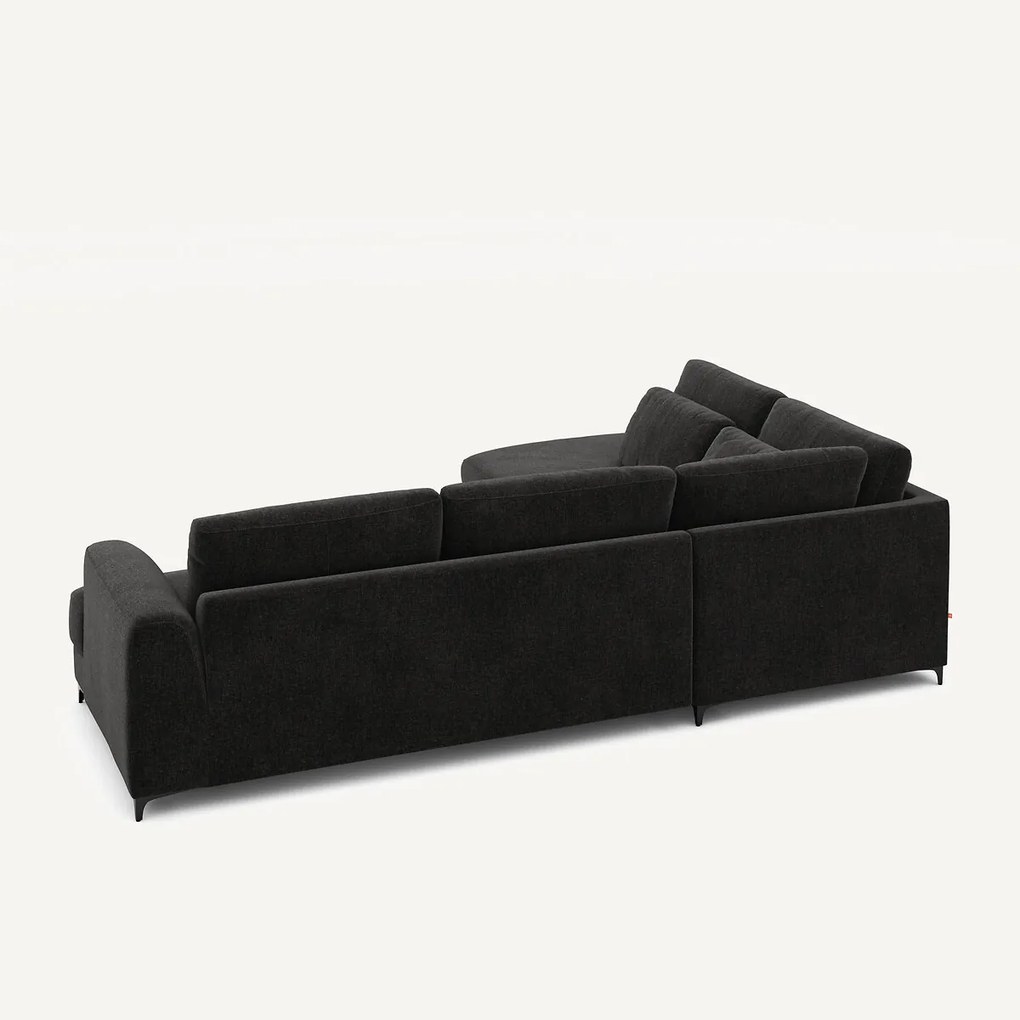 Hoekslaapbank links fluweel chenille, Marsile