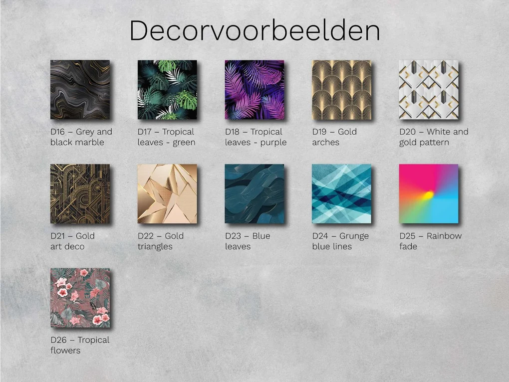 LED spiegel met decor D25