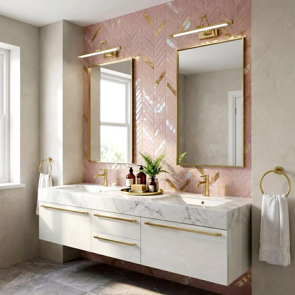 Badkamer LED-wandlamp SWE019-1W Gold