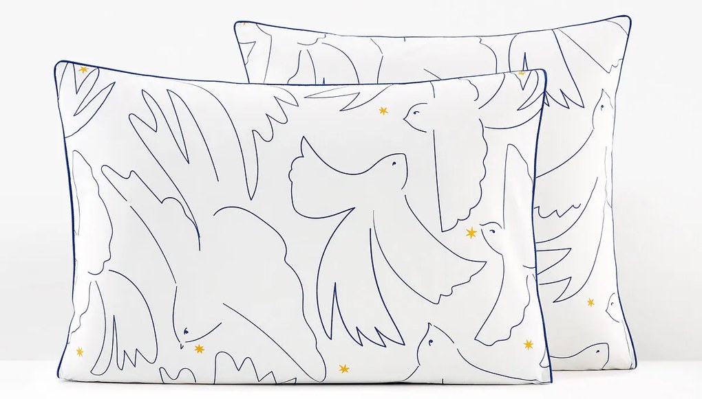 Kussensloop in perkalkatoen, Pomaline