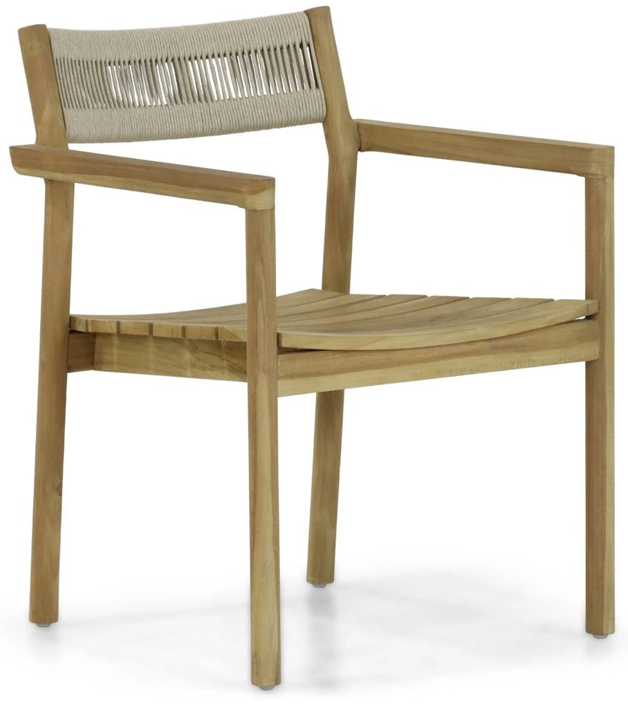 Tuinstoel Teak Old teak greywash Santika Suka