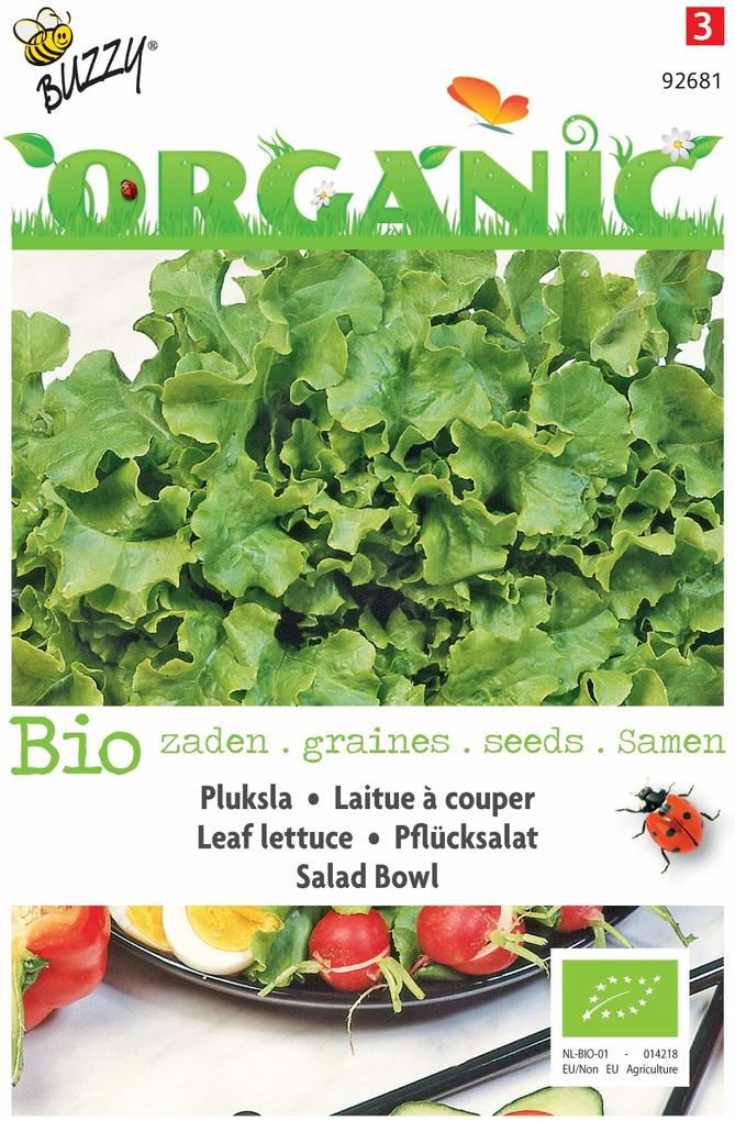 Organic Pluksla Green Salad Bowl (Skal 14725)