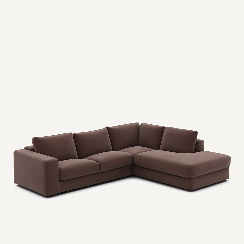 Linnen fluwelen hoekbank, SKANDER