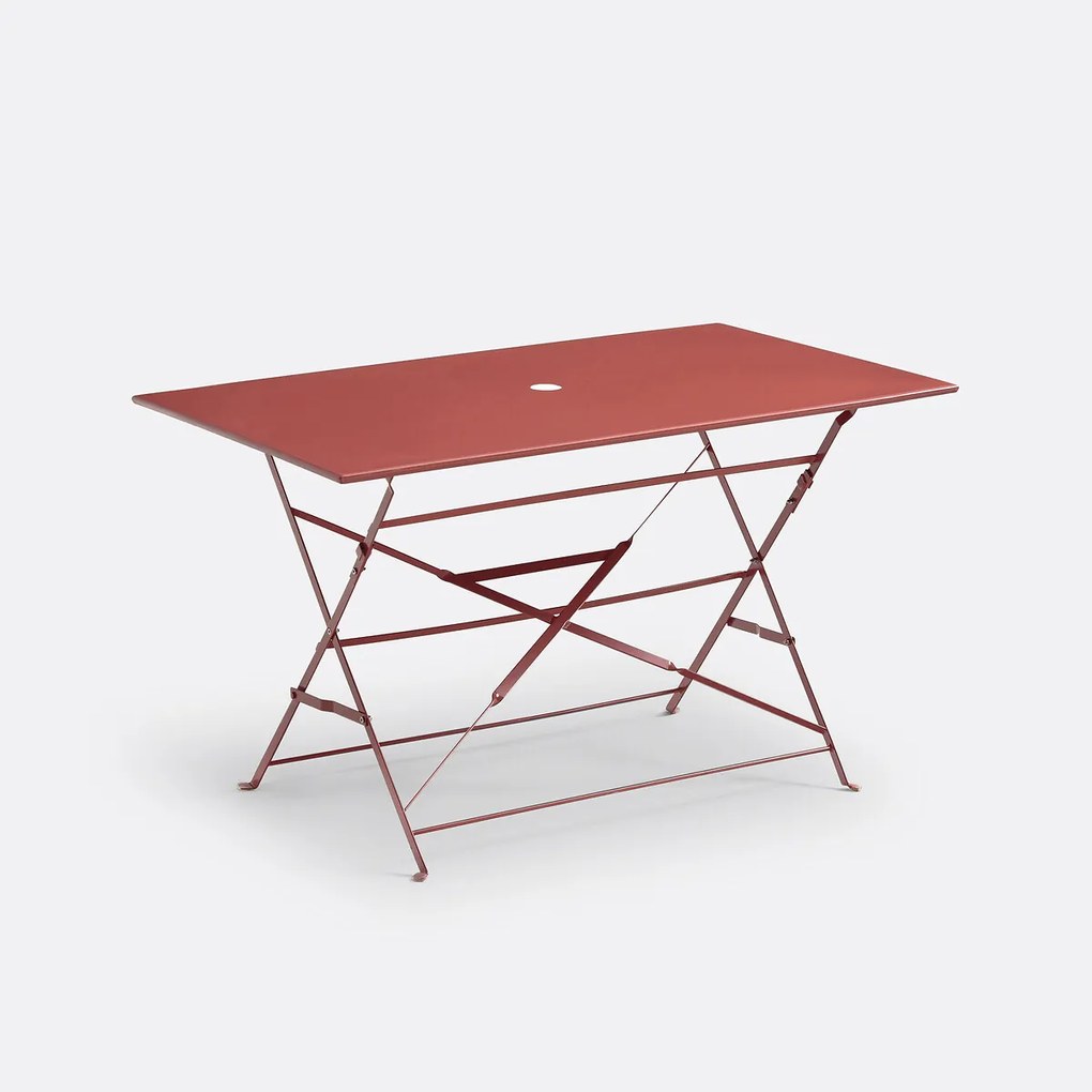 Rechthoekige plooibare tafel, metaal, Ozevan