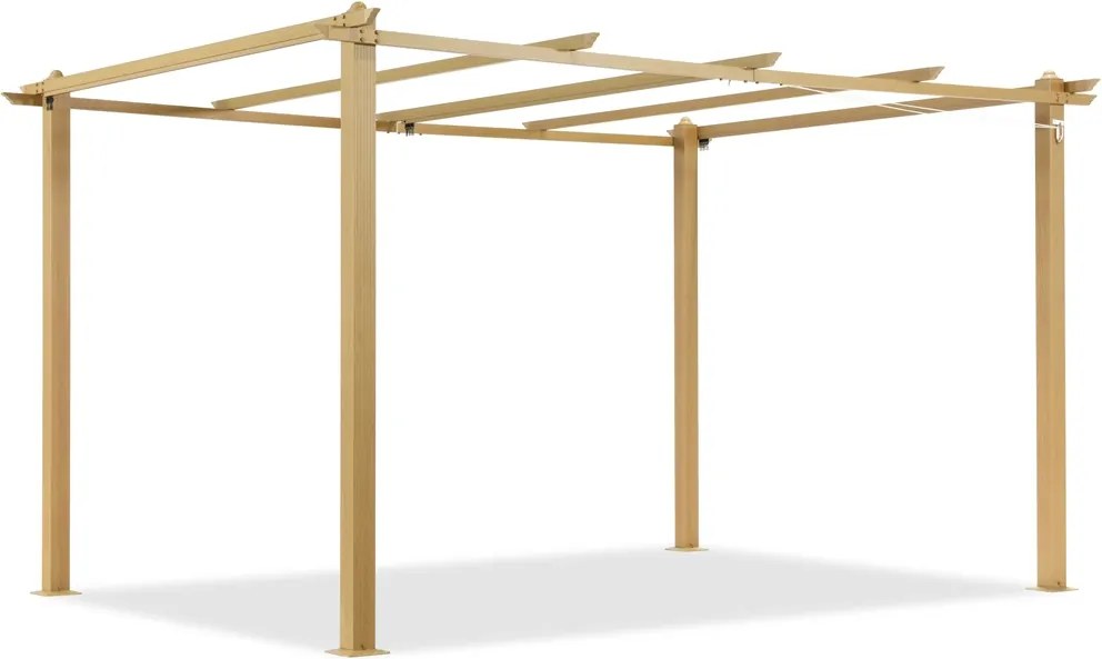 Barbados 3 x 4 m houten tuinpunt metalen terras pergola frame