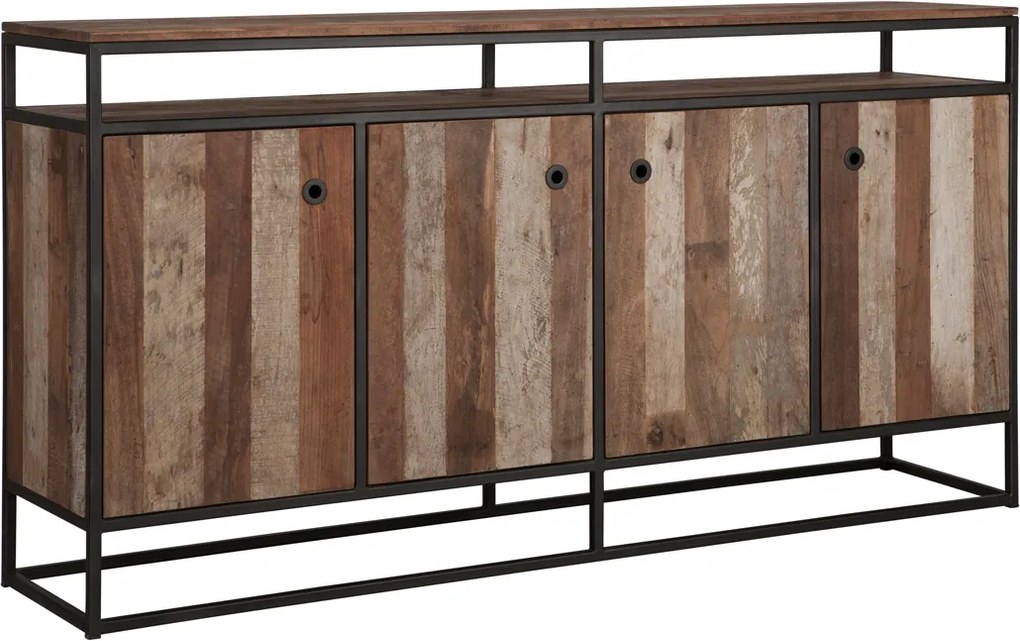 D-Bodhi Tuareg Dressoir Teakhout Met Metaal - 178x40x90cm.