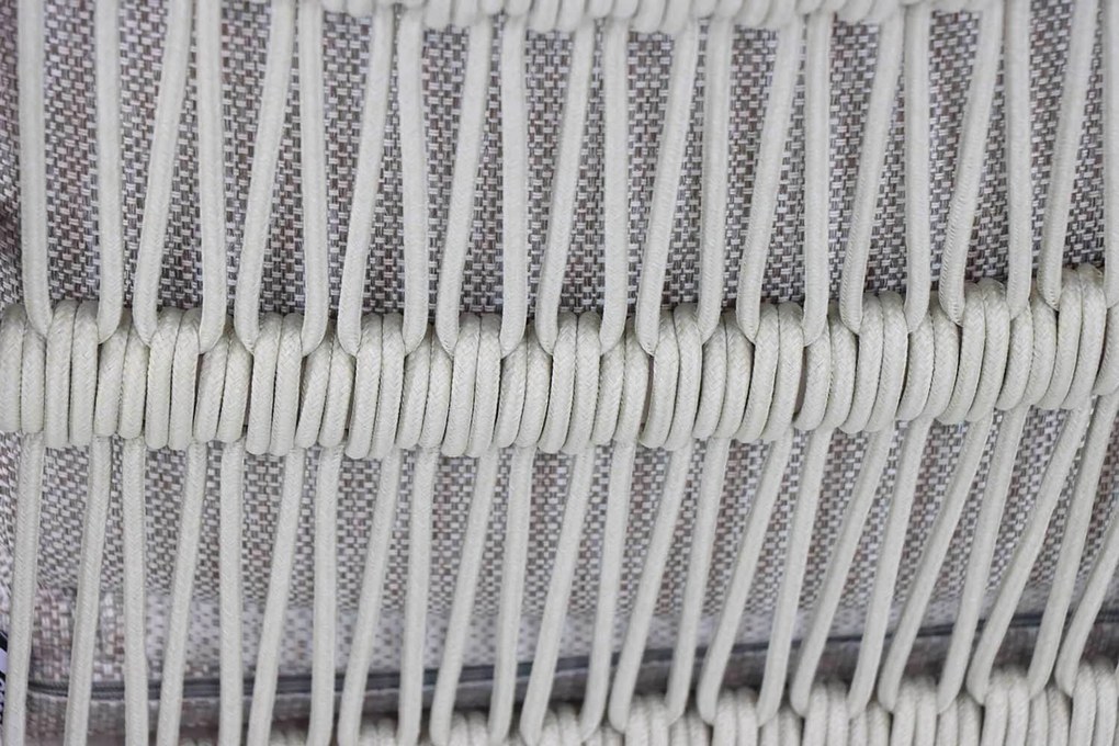 Tuinset 6 personen 240 cm Aluminium/rope Taupe Coco Sevilla/Boston