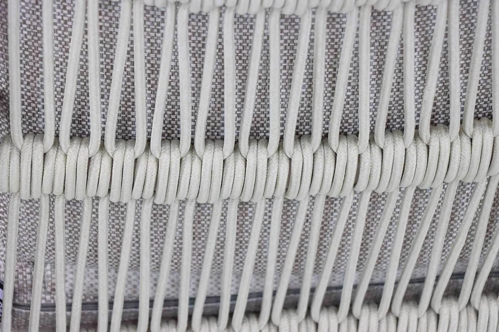 Tuinset 6 personen 240 cm Aluminium/rope Taupe Coco Sevilla/Brighton