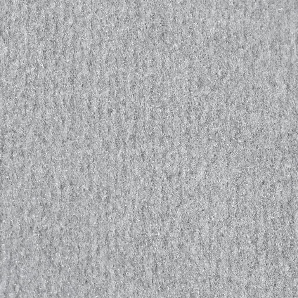vidaXL Tapijtloper 80x450 cm BCF grijs met motief