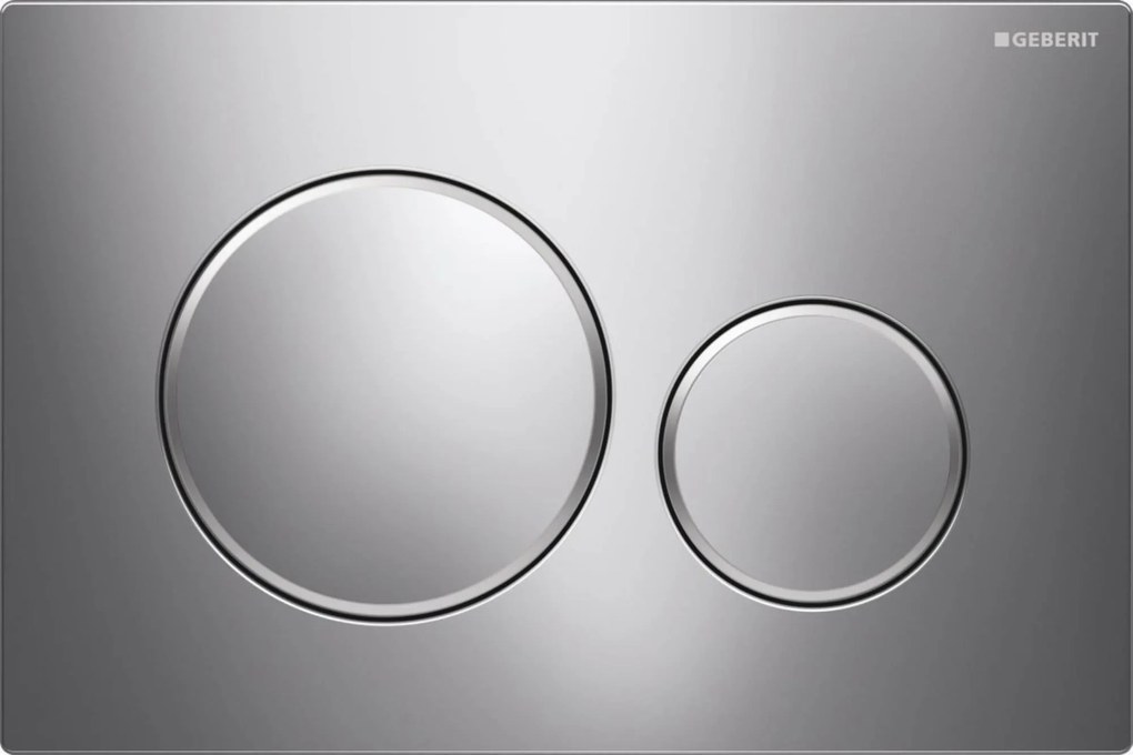 Geberit Sigma 20 bedieningspaneel chroom/mat-chroom voor Sigma reservoirs 8cm (UP720) en 12cm (UP320)