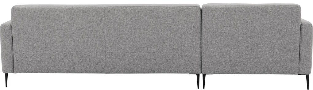 Goossens Key West lichtgrijs, stof, 3-zits, modern design