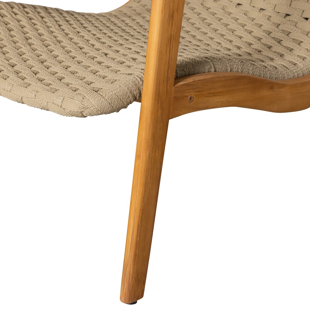 Exotan Loungestoel - Stony - Teak - Army Green - Exotan