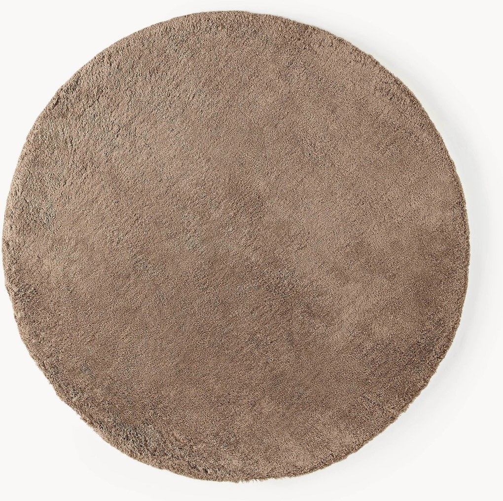 Rond hoogpolig vloerkleed Leighton