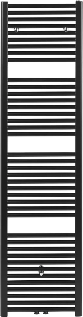 Saqu Calm handdoekradiator 830W 45x182cm mat zwart