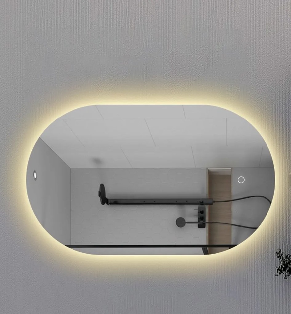 Badkamerspiegel Lina Ovaal 80x40CM | LED | Condensvrij