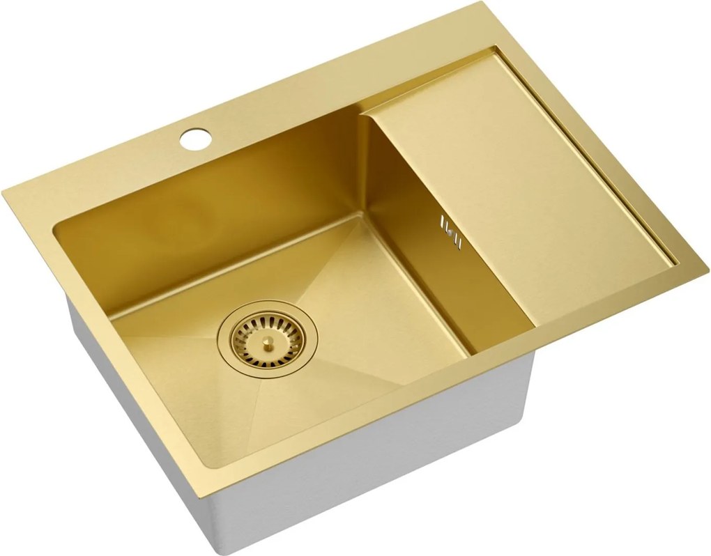 Stalen spoelbak RUSSEL 116 Gold