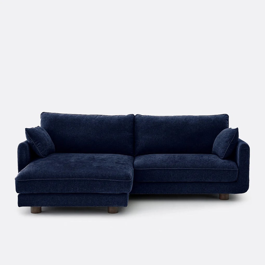 Omkeerbare hoekbank, gemêleerd polyester, EMILIO