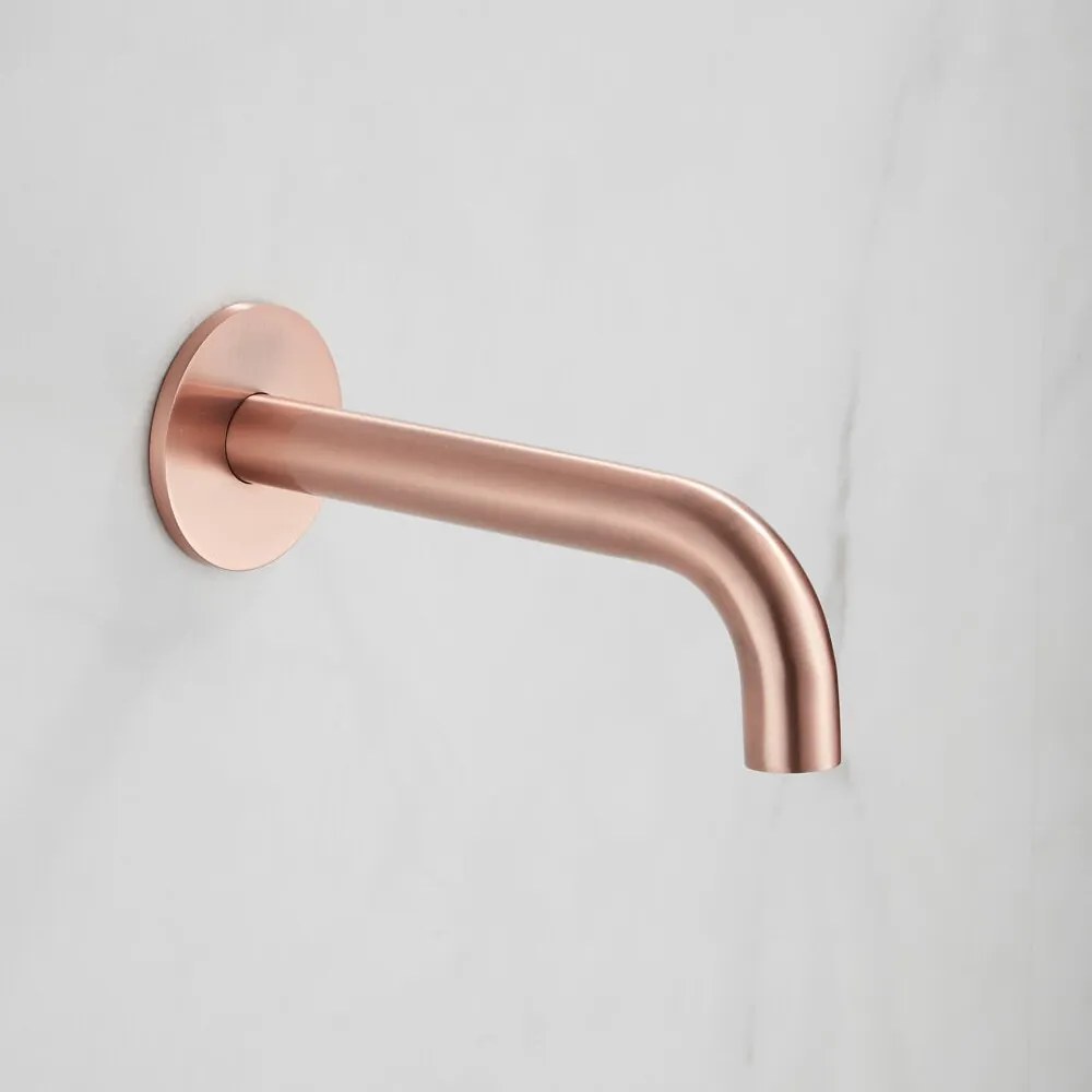 Saniclear Plus Curved inbouw badkraan met 20cm uitloop geborsteld koper