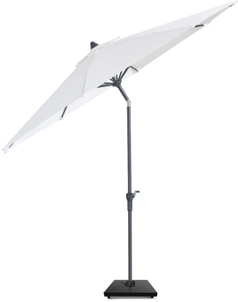 Camello Valerio Stokparasol M (excl. Voet) Aluminium Wit