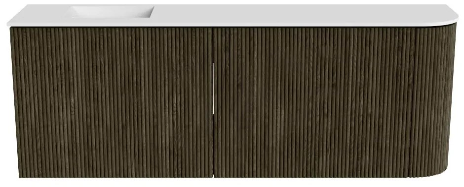 Mondiaz Joya 110cm toiletmeubel ronding rechts shadow met wastafel faye links 1 kraangat talc