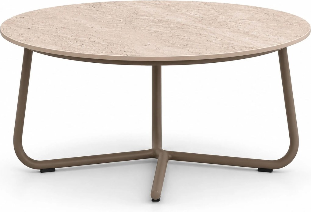 Stoel en Bank Loungeset 4 personen Aluminium Taupe  Apple Bee Pine