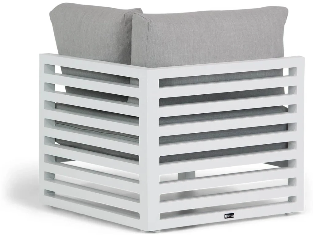 Hoek loungeset 2 personen Aluminium Wit Santika Furniture Santika Jaya