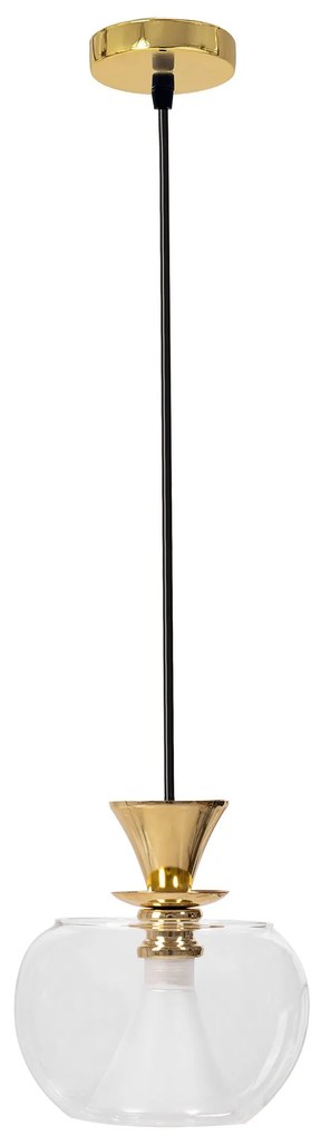 Plafondlamp Hangende Gouden Glazen Bol APP902-1CP