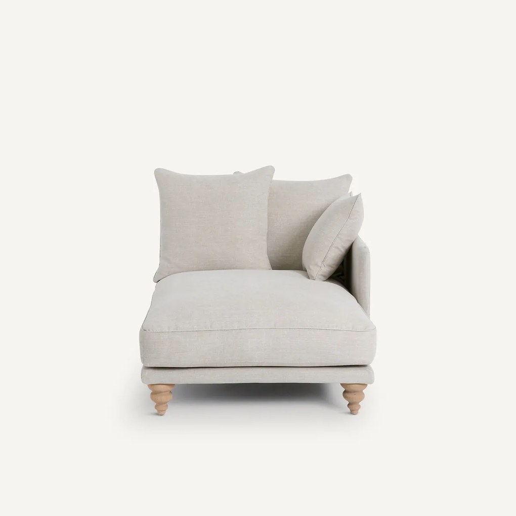 Long chair in katoen/linnen, LAZARE