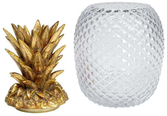 Kare Design Pineapple Visible Ananas Glas En Goud