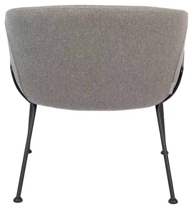 Zuiver Feston Design Fauteuil Grijze Stof