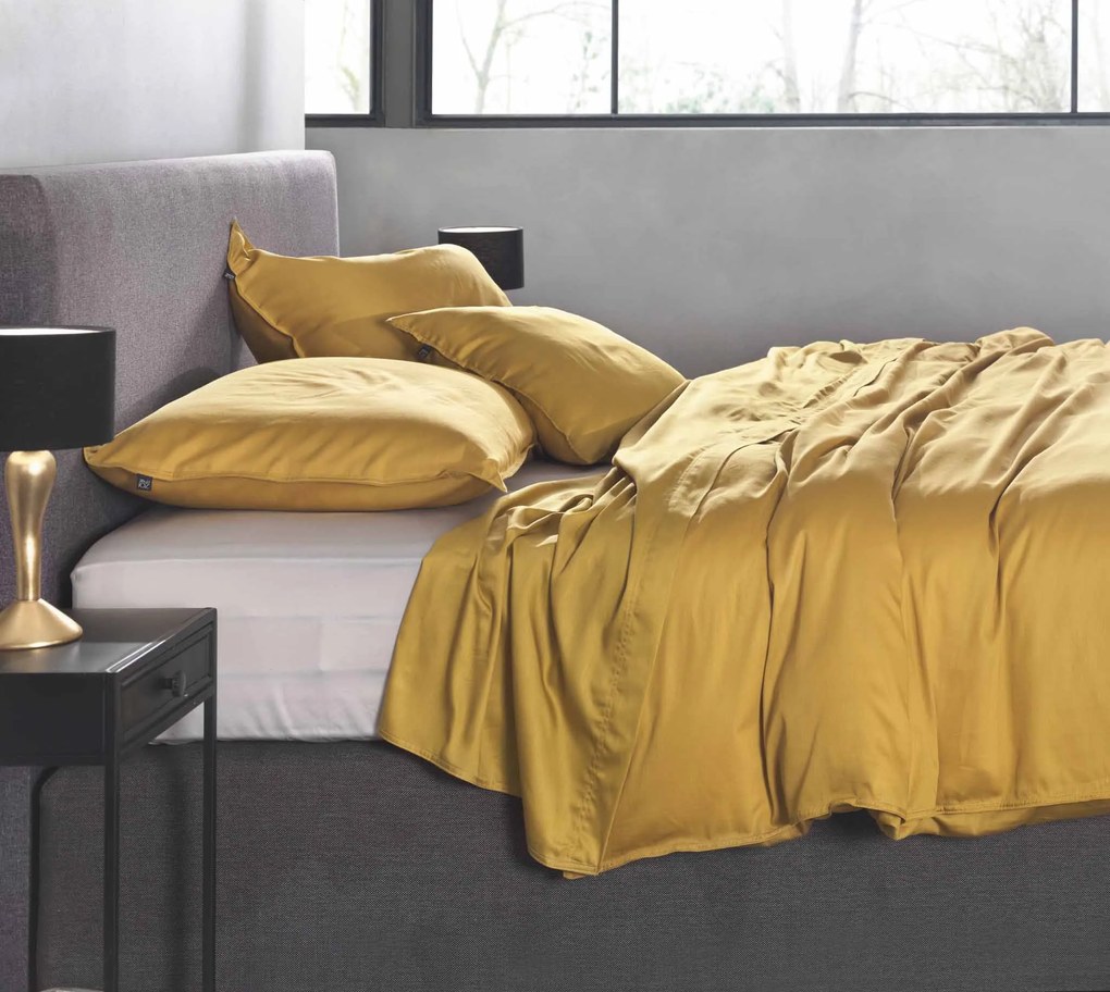 Zo!Home Satinado Dekbedovertrek Ochre Gold – Bij Swiss Sense