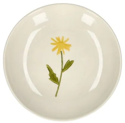 Gebaksbordje, steengoed, paardenbloem,Ø 16 cm