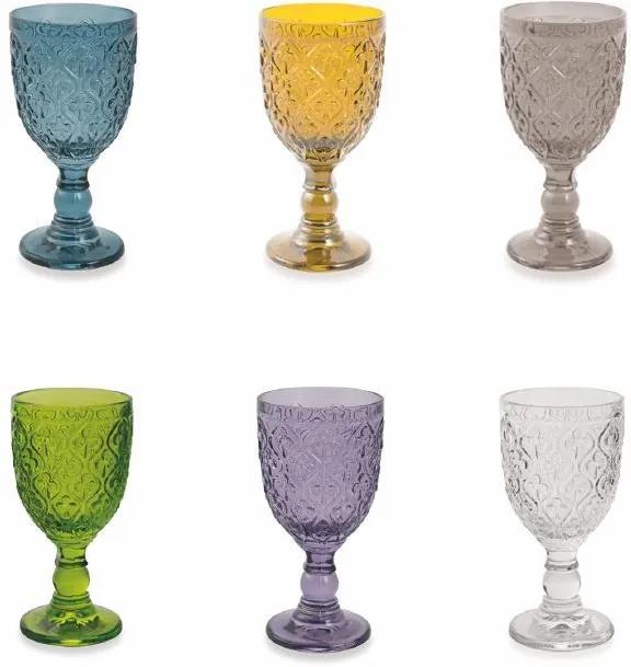 Marrakech Wijnglazen - Gekleurd - Glas - 6 stuks - 300 ml
