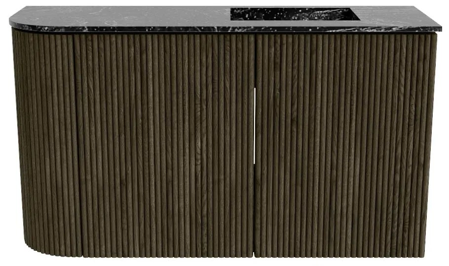 Mondiaz Joya DLux 70cm toiletmeubel ronding links shadow met wastafel faye rechts 1 kraangat lava