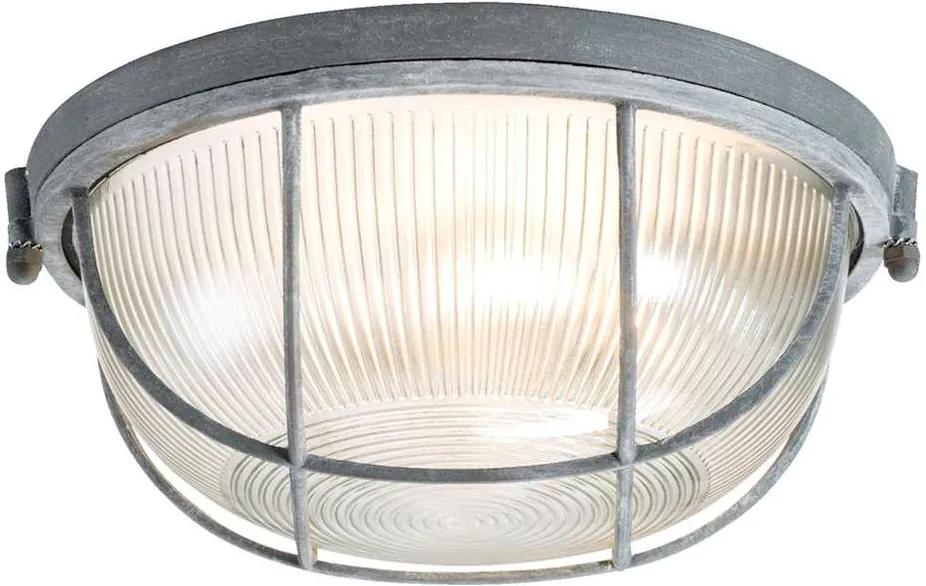 Plafondlamp Fenn - cementkleur - 25x25x11 cm - Leen Bakker