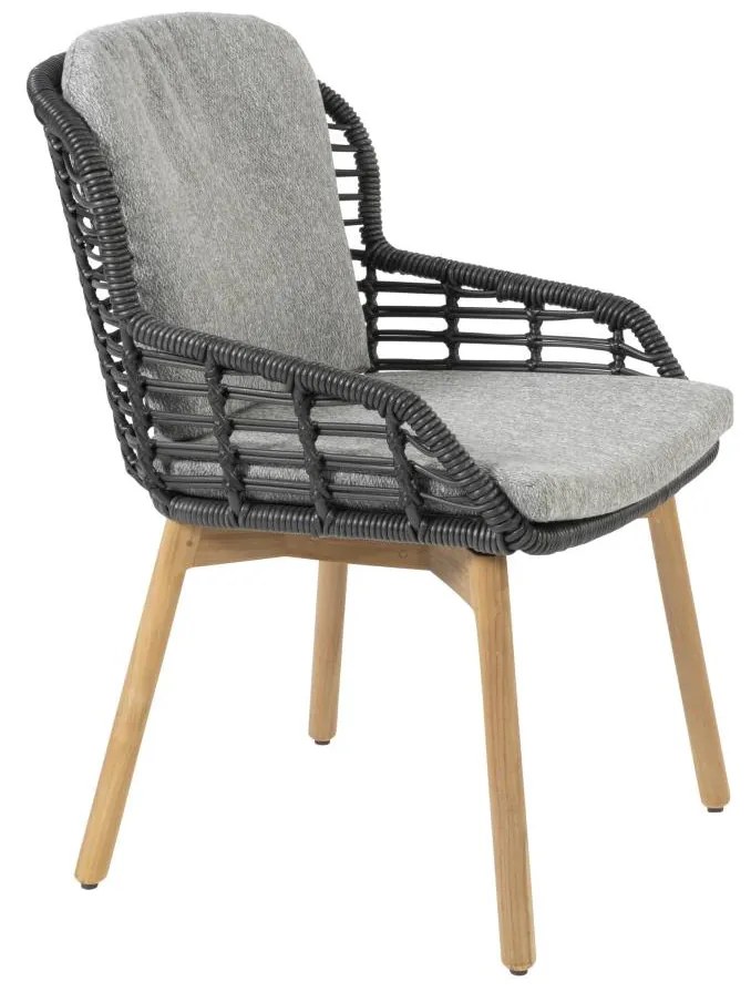 4 Seasons Outdoor Lugano tuinset teak met Prado tafel Ø 160 cm * Sale * Tuinset houtkleur weerbestendig