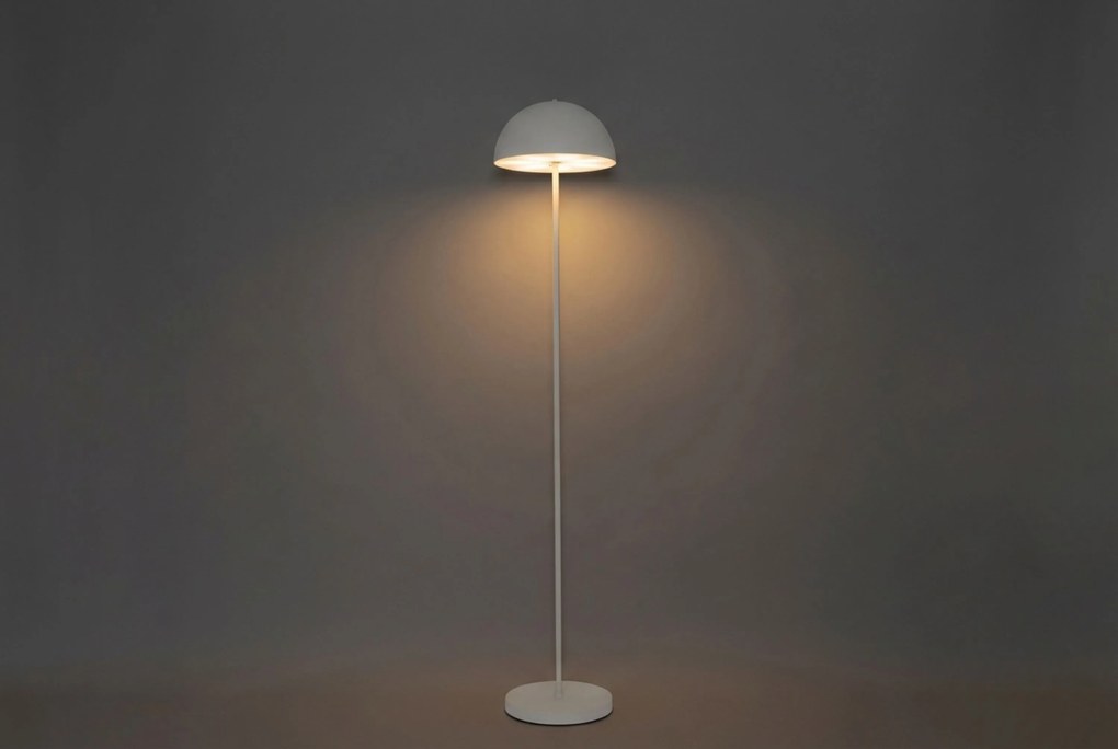 Buiten Vloerlamp Mushroom Wit Oplaadbaar -staps Dimbaar - Keira Kunststof /Staal Wit