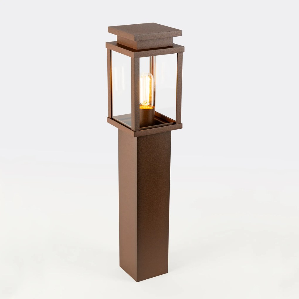 Jersey Tuinlamp Corten 60cm met LED Tuinverlichting Bruin E27