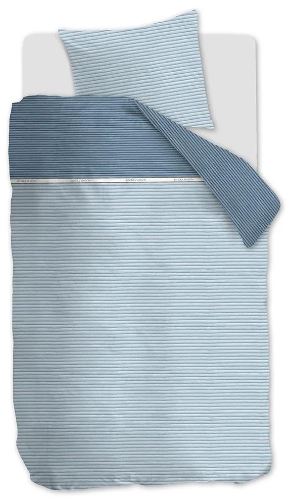 Rivièra Maison - RM Pleaty Pillow Cover blue 60x70 - Kleur: blauw